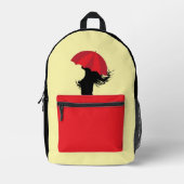 Der rote Schirm Bedruckter Rucksack (Vorderseite)