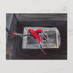 Der rote Schwan Postkarte