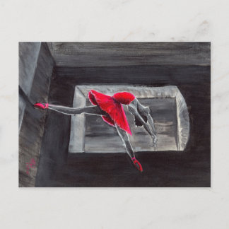 Der rote Schwan Postkarte