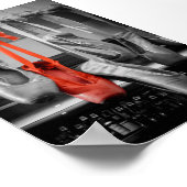 Der rote Slipper Poster (Ecke)