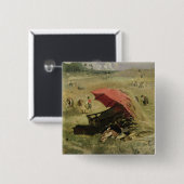 Der rote Sonnenschutz, c.1860 Button (Vorne & Hinten)