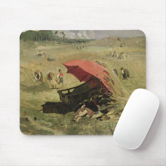 Der rote Sonnenschutz, c.1860 Mousepad (Mit Mouse)