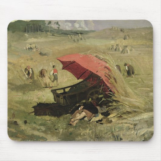 Der rote Sonnenschutz, c.1860 Mousepad (Vorne)