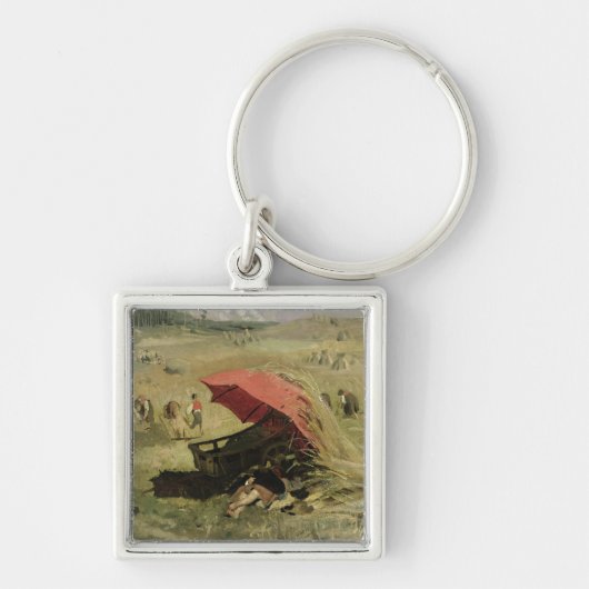 Der rote Sonnenschutz, c.1860 Schlüsselanhänger (Vorne)