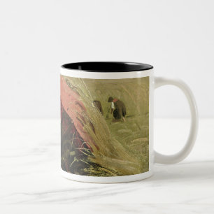 Der rote Sonnenschutz, c.1860 Zweifarbige Tasse