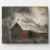 Der rote Stall Fotoplatte (Vorderseite)