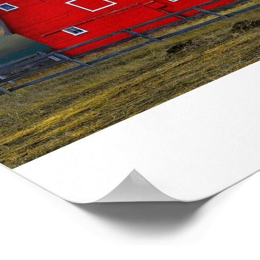 Der rote Stall Poster (Ecke)