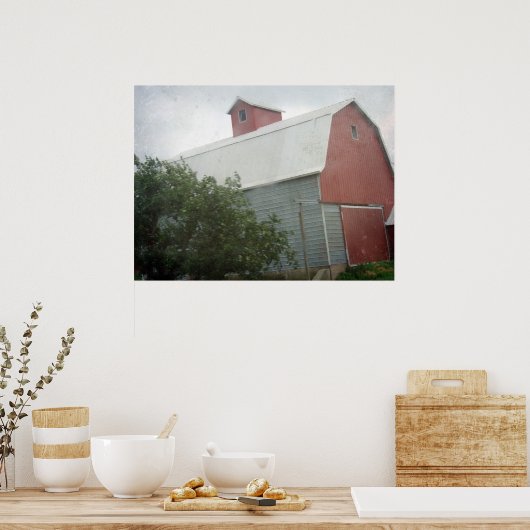 Der rote Stall Poster (Küche)