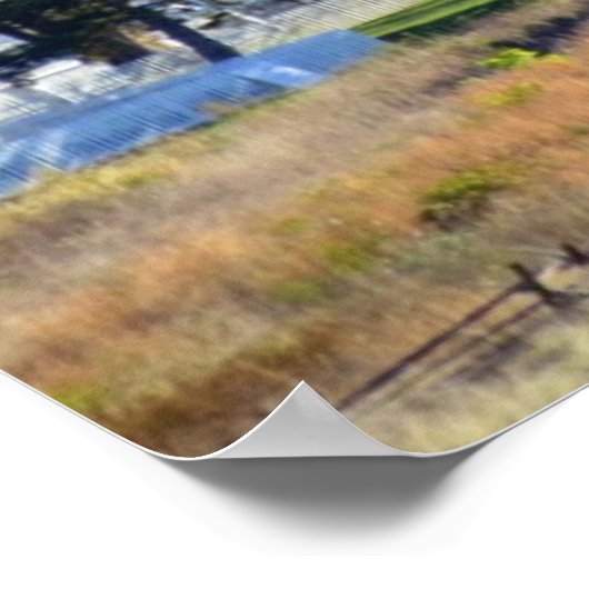 Der rote Stall Poster (Ecke)