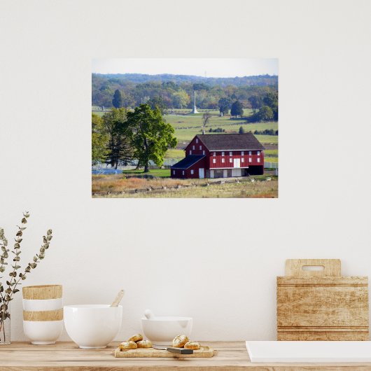 Der rote Stall Poster (Küche)