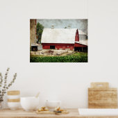 Der rote Stall Poster (Küche)