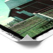 Der rote Stall Poster (Ecke)