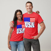 Der rote T - Shirt-rote weiße der neuen Männer u. T-Shirt (Unisex)