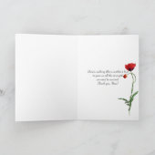 Der rote Tag Hibiskus-Blume Mutter Karte (Innenseite)