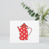 Der rote Teekessel Postkarte (Stehend Vorderseite)