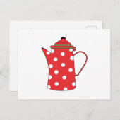 Der rote Teekessel Postkarte (Vorne/Hinten)