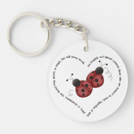 Der rote Thread, das alte chinesische Sprichwort - Schlüsselanhänger