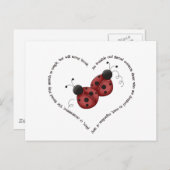 Der rote Thread Postkarte (Vorne/Hinten)