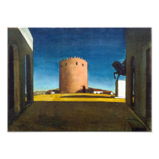 Der Rote Turm | Giorgio de Chirico | Fotodruck