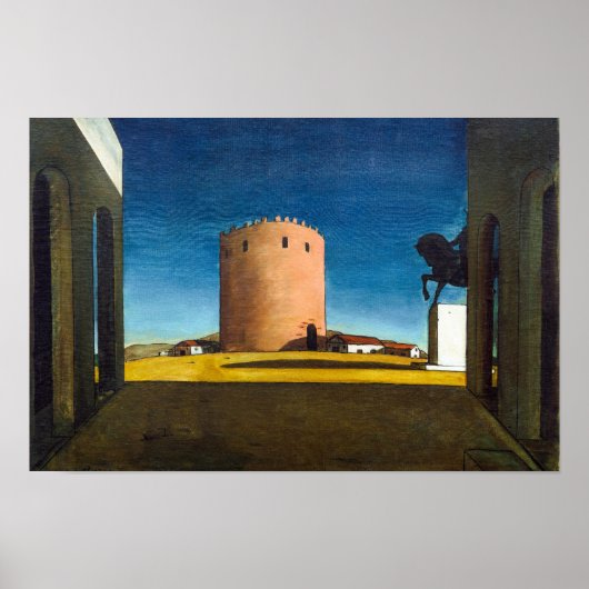 Der Rote Turm | Giorgio de Chirico | Poster (Vorne)