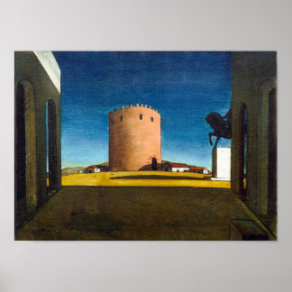 Der Rote Turm | Giorgio de Chirico | Poster