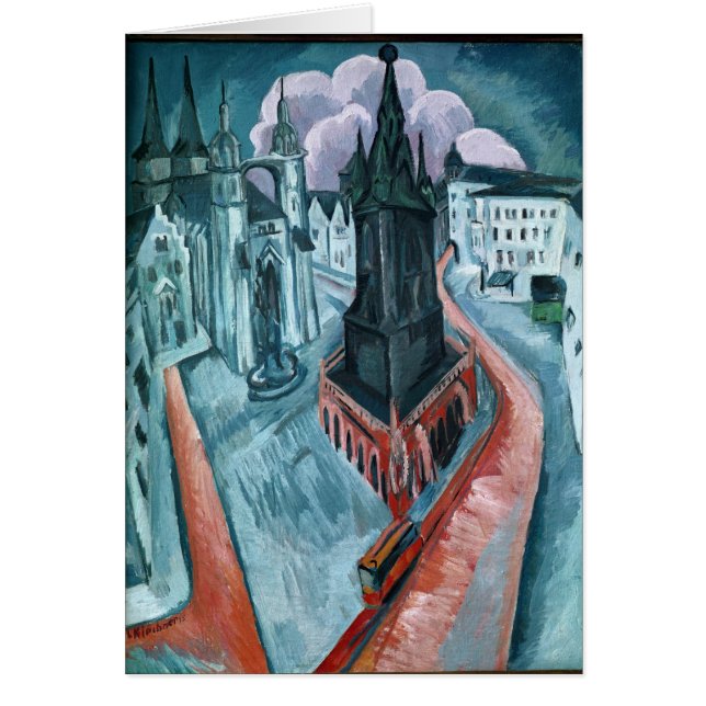 Der rote Turm in Halle, 1915 (Vorne)