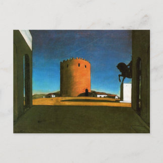 Der rote Turm von Giorgio de Chirico 1913 Postkarte