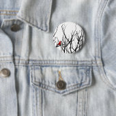 Der rote Vogel durch Leslie-Paprikaschoten Button (Beispiel)