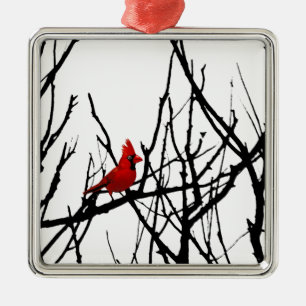 Der rote Vogel durch Leslie-Paprikaschoten Ornament Aus Metall