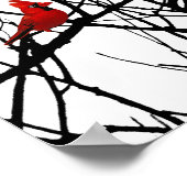 Der Rote Vogel von Leslie-Paprikaschoten Poster (Ecke)