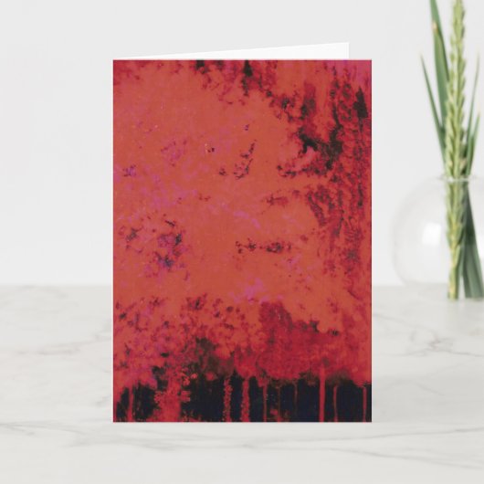 Der Rote Wald #3 Feiertagskarte (Vorderseite)