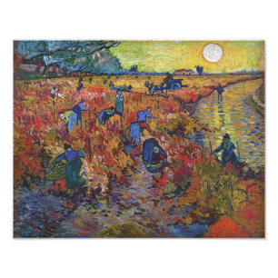 Der rote Weinberg Vincent van Gogh Fotodruck