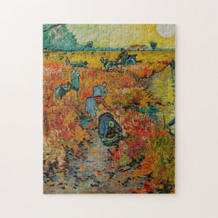 Der Rote Weinberg von Vincent Van Gogh, 1888 Puzzle