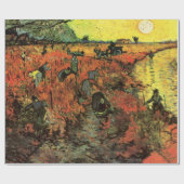 Der Rote Weinberg von Vincent van Gogh Geschenkpapier (Flach)