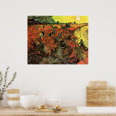 Der Rote Weinberg von Vincent van Gogh Poster (Küche)