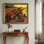 Der Rote Weinberg von Vincent van Gogh Poster