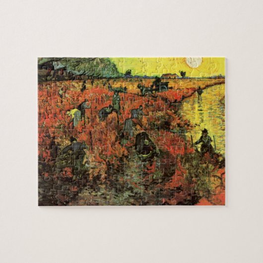 Der Rote Weinberg von Vincent van Gogh Puzzle (Horizontal)