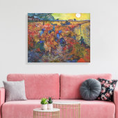 Der Rote Weingarten | Vincent van Gogh | Leinwanddruck (Insitu (Wohnzimmer))