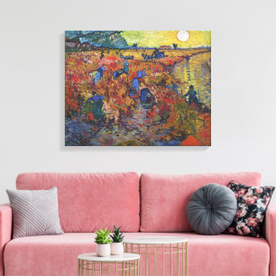 Der Rote Weingarten   Vincent van Gogh   Leinwanddruck