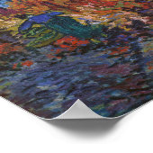 Der Rote Weingarten | Vincent van Gogh | Poster (Ecke)