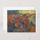 Der Rote Weingarten | Vincent van Gogh | Postkarte (Vorne/Hinten)