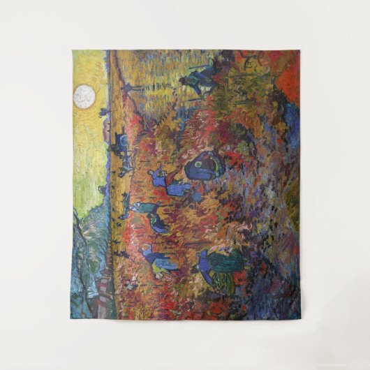 Der Rote Weingarten | Vincent van Gogh | Wandteppich (Vorderseite)
