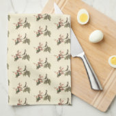 Der rothaarige oder rubingebeutelte Hummingvogel Geschirrtuch (Viertel Falte)