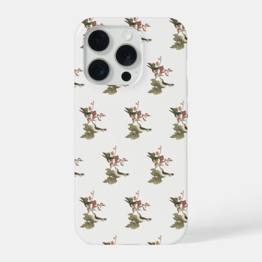 Der rothaarige oder rubingebeutelte Hummingvogel iPhone Hülle (Rückseite)
