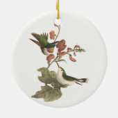 Der rothaarige oder rubingebeutelte Hummingvogel Keramik Ornament (Hinten)