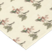 Der rothaarige oder rubingebeutelte Hummingvogel Tischdecke (Schrägansicht)