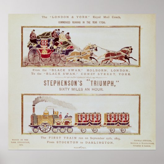 Der Royal Mail Coach "London und York" Poster (Vorne)