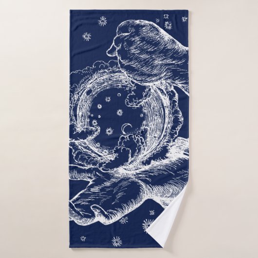 Der Rubaiyat der Schöpfung Omar Khayam Badehandtuch (Badehandtuch)