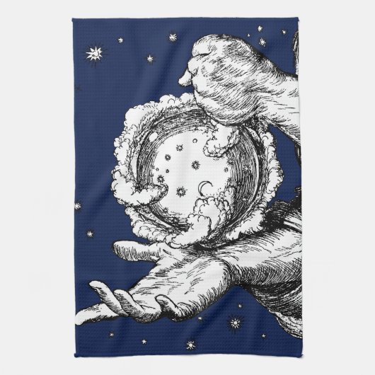 Der Rubaiyat der Schöpfung Omar Khayam Geschirrtuch (Vertikal)