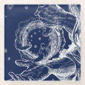 Der Rubaiyat der Schöpfung Omar Khayam Glasuntersetzer (Vorderseite)